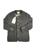 A BATHING APE® collarless wool jacket