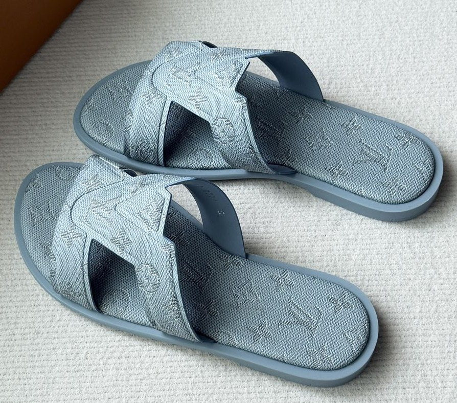 Louis Vuitton Cross-Strap Slide Sandals